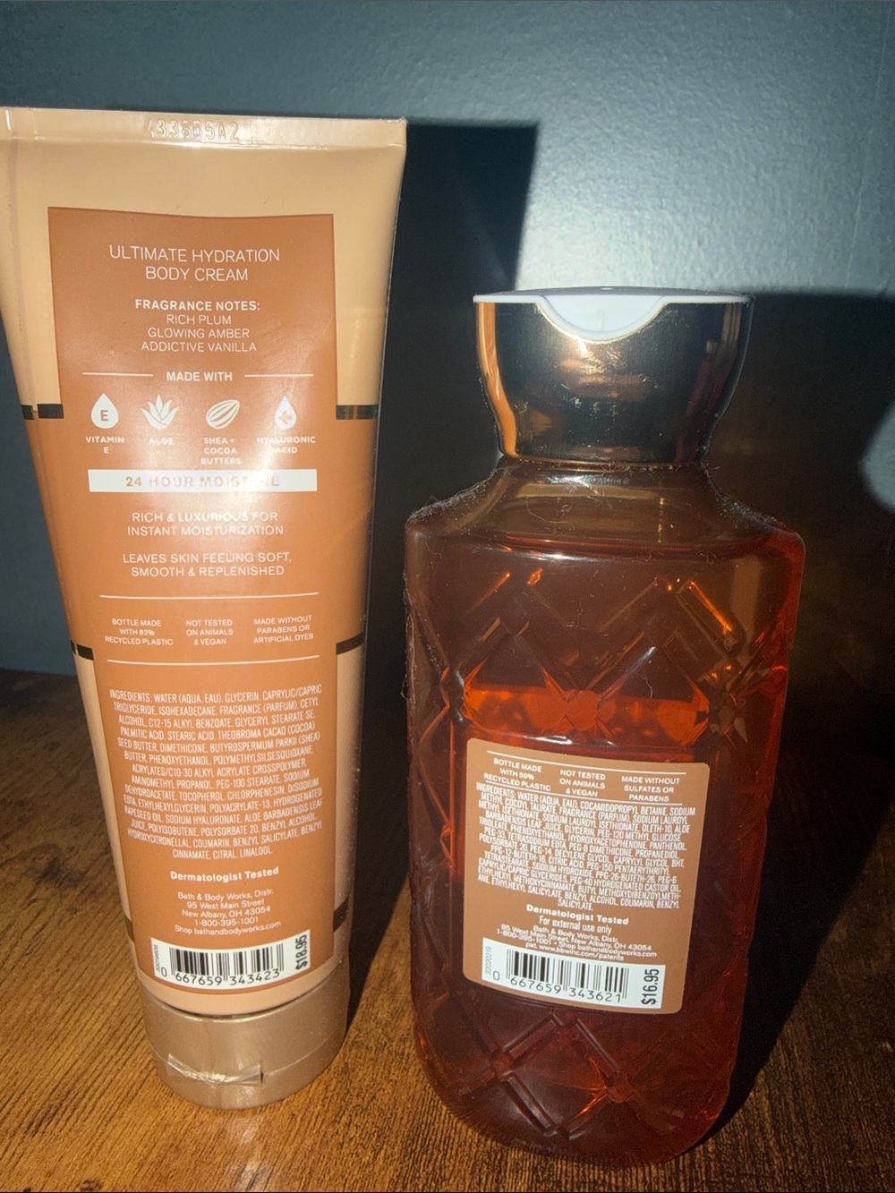 Bath & Body Works Viva Vanilla Bath gel -10 oz & Body cream 8 oz Set - New - Picture 2 of 3